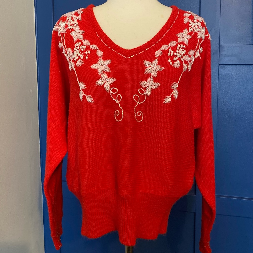 Vintage Beaded Sweater